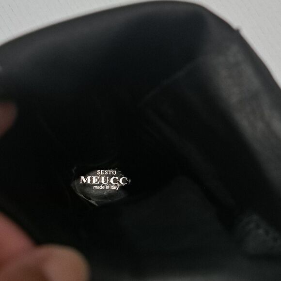 Sesto Meucci Leather Riding Slouchy Knee High Phyton Print Gothic Boots Size 7 - Picture 6 of 15